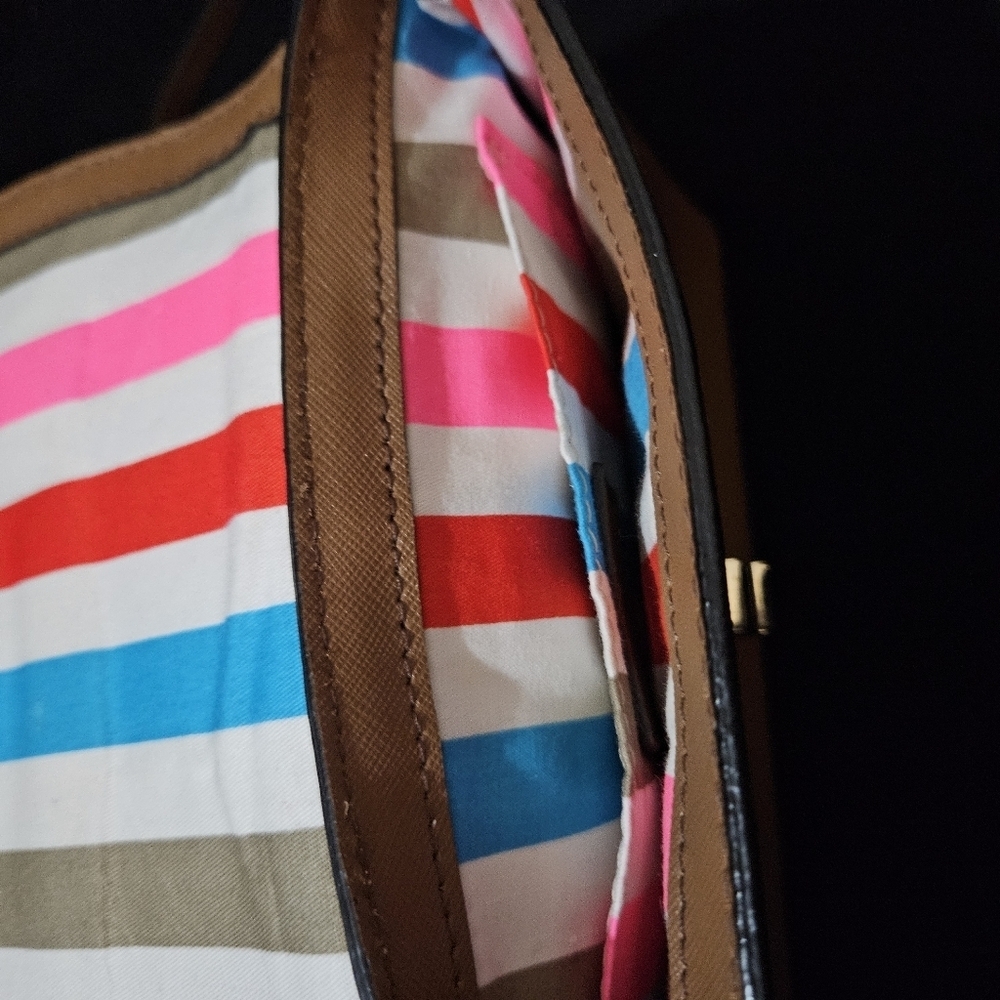 Kate Spade Sally Newberry Lane Leather Camel Brown Color Crossbody - Picture 12 of 16